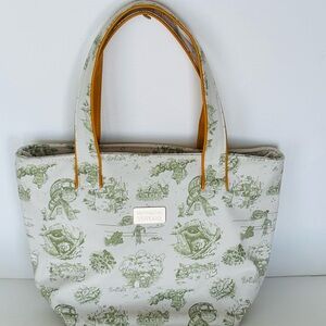 My Neighbor TOTORO Bag Olive and Cream Artistic Tote